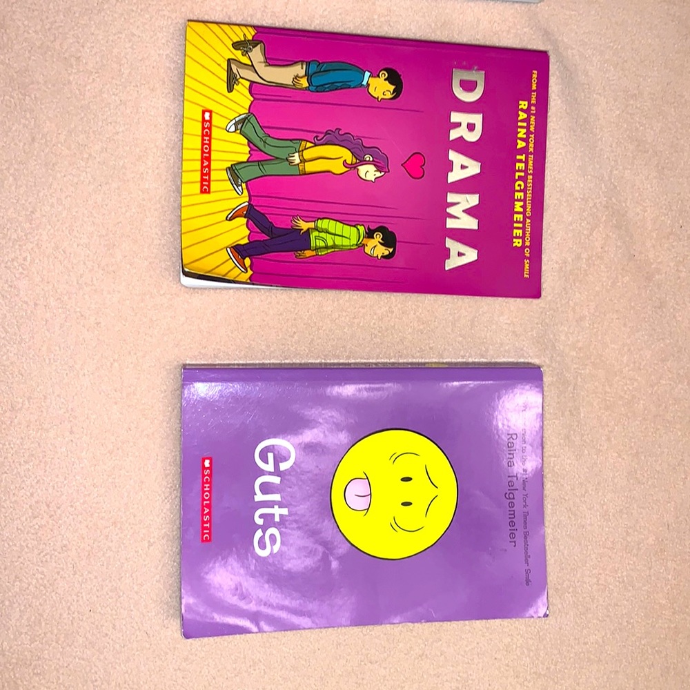 Raina Telgemeier Book of Guts and DRAMA!